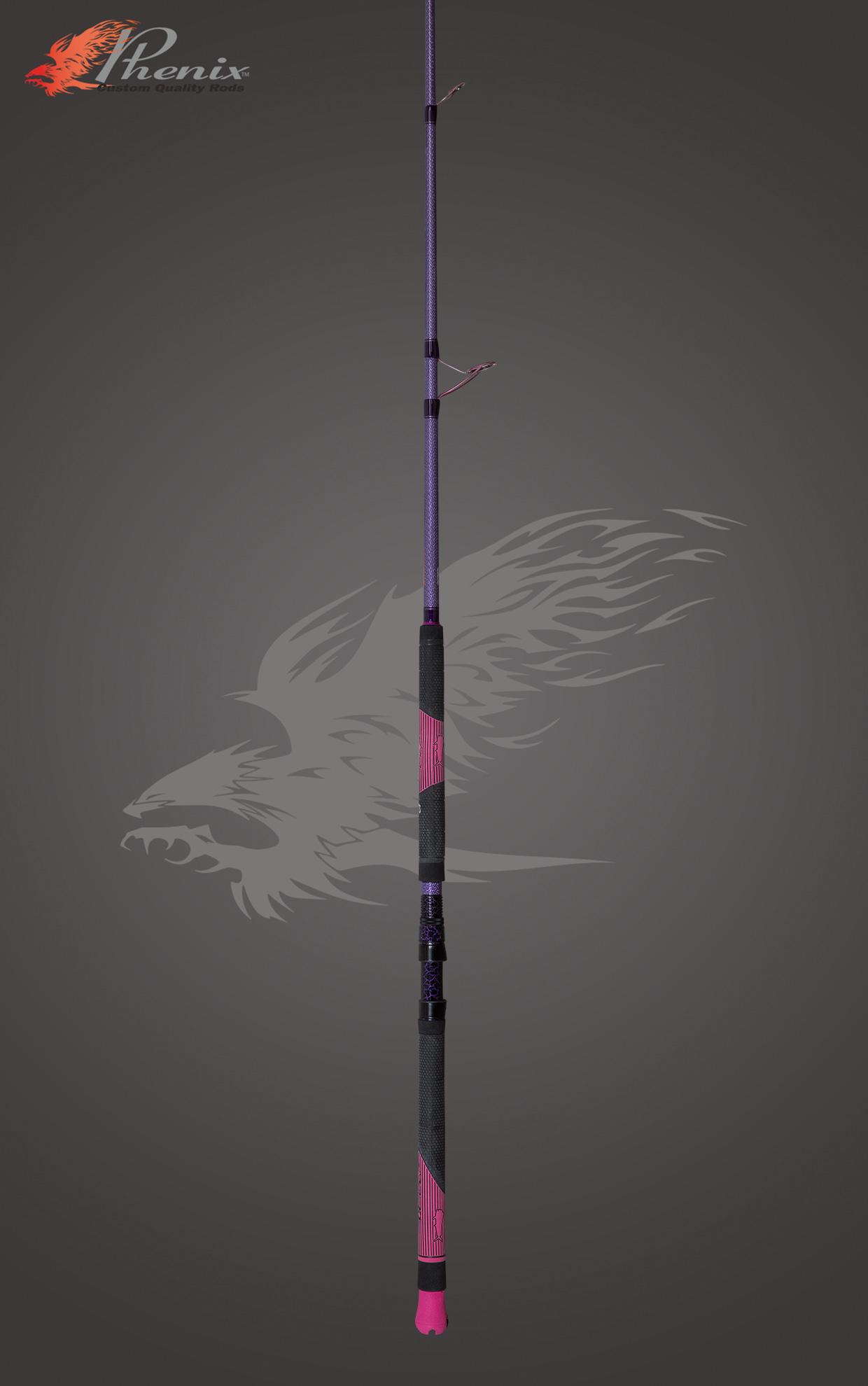Purple Fishing Rod Telescopic Fishing Rod Spinning Reel Fishing
